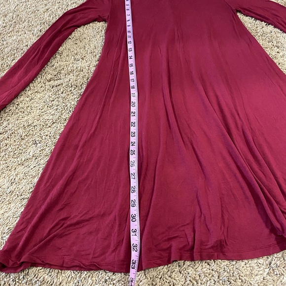 Old Navy burgundy swing dress XS - Picture 8 of 9
